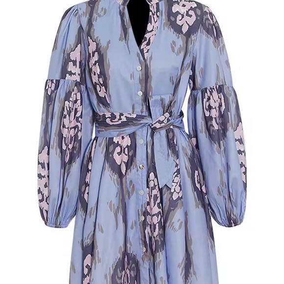 Floral Blue and Pink Women's Top - Picture 1 of 10